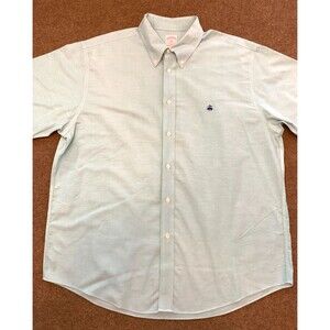 Brooks Brothers Light Green Casual Button Down Shirt XL